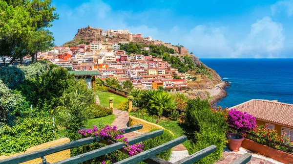 中世の町カステルサルド サッサリ州 サルデーニャ島 イタリア — ストック写真