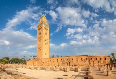Marakeş, Fas 'ın Medine semtindeki Koutoubia Camii minaresi