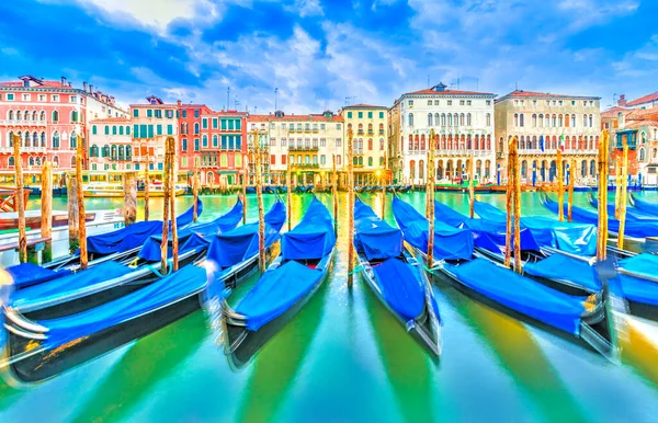 Gondola Grand Canal Velence Olaszország — Stock Fotó