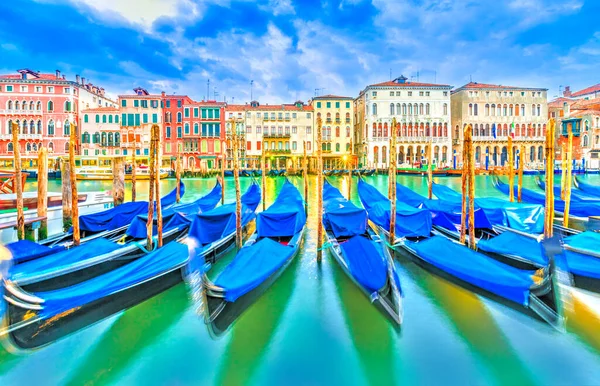 Gondola Grand Canal Veneția Italia — Fotografie, imagine de stoc