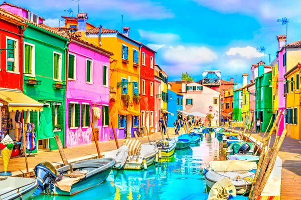 Burano Island Veneza Landmark Itália — Fotografia de Stock