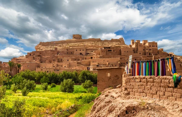 Kasbah Ait Ben Haddou 摩洛哥阿特拉斯山脉Ouarzazate附近的Berber要塞村 — 图库照片