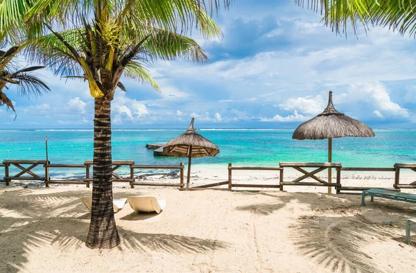 Blue Bay Öffentlicher Strand Auf Mauritius Afrika — Stockfoto