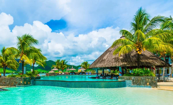 Resort Lujo Con Piscina Isla Mauricio África —  Fotos de Stock
