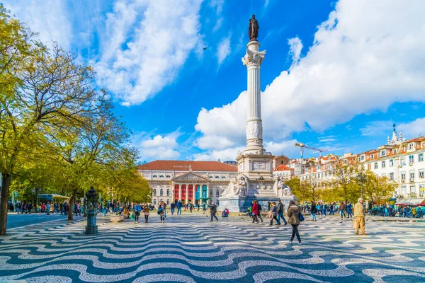 Lisabon Portugalsko Března 2018 Rossio Square Lisabon Portugalsko — Stock fotografie