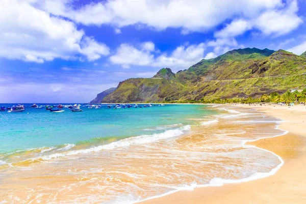 Strand Aan Baai Van Machico Madeira Portugal — Stockfoto