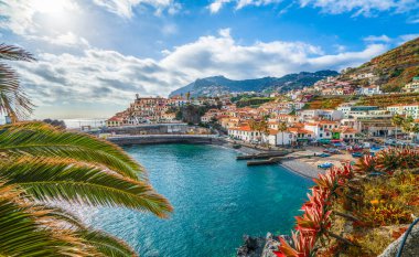 Camara de Lobos, panoramik manzara, Madeira Adası, Portekiz