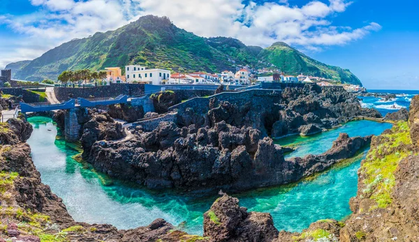 Porto Moniz Klein Dorpje Madeira Portugal — Stockfoto