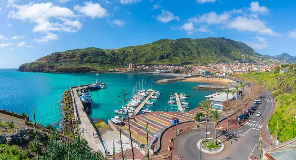 Landschap Met Machico Baai Madeira Portugal — Stockfoto