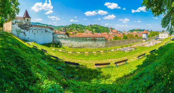Cityscape Brasov Luogo Più Bello Medievale Della Transilvania Romania — Foto Stock