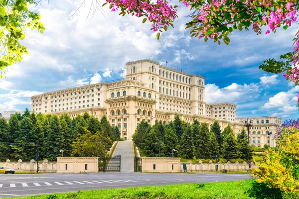 Palác Parlamentu Bukurešť Rumunsko — Stock fotografie