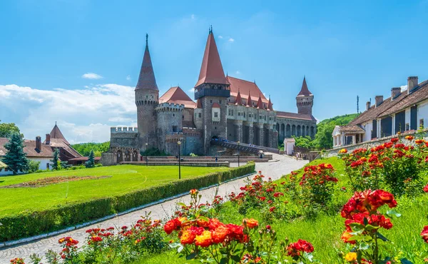 Castillo Medieval Hunyad Corvin Ciudad Hunedoara Región Transilvania Rumania Europa —  Fotos de Stock