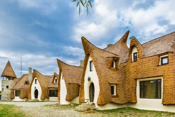 Fairytale Clay Castle Porumbacu Village Sibiu Region Romania — Stock Photo, Image