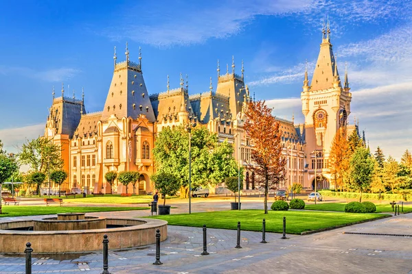 Cultureel Paleis Iasi Het Centrale Plein Iasi Stad Moldavië Roemenië — Stockfoto