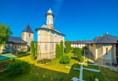 Dragomirna Kalesi Hıristiyan manastırı, Suceava, Moldavya, Bucovina Romanya