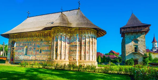 Gura Humorului Monasterio Iglesia Ortodoxa Cristiana Moldavia Bucovina Rumania — Foto de Stock