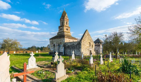 Densus Christian Church Dacian Roman Temple Densus Village Hunedoara Hateg — стокове фото