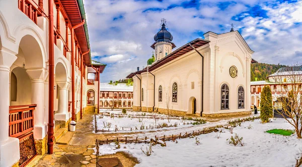 Moldovita Orthodox Geschilderde Kerk Klooster Moldavië Bucovina Roemenië — Stockfoto