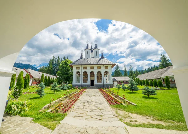 Piękny Klasztor Cheia Brasov Prahova Rumunia — Zdjęcie stockowe