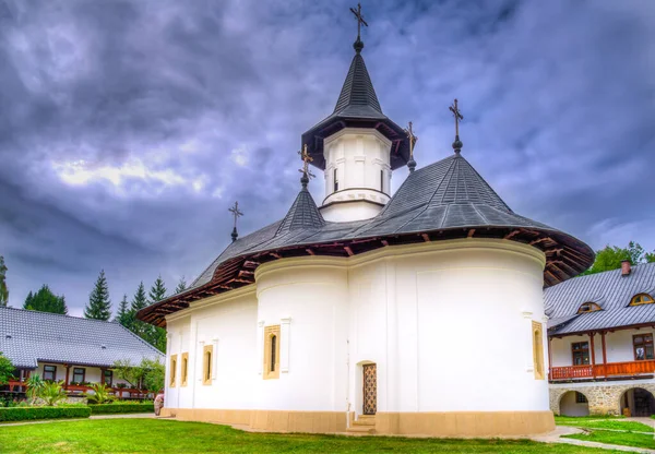 Iglesia Ortodoxa Sihastria Monasterio Moldavia Bucovina Rumania —  Fotos de Stock