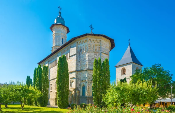 Fortaleza Dragomirna Monasterio Cristiano Suceava Moldavia Bucovina Rumania — Foto de Stock