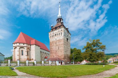 Saschiz, UNesco Dünya Mirası Alanı tarafından korunan Saschiz köylerindeki Sibiu, Transilvanya ve Romanya 'daki kiliseyi güçlendirdi..