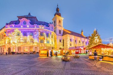Sibiu Noel Pazarı, Transilvanya, Romanya
