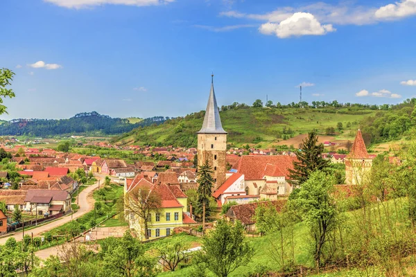 Chiesa Fortificata Evangelica Mosna Romania — Foto Stock