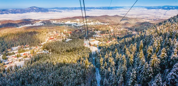 Vinterlandskap Poiana Brasov Rumänien — Stockfoto