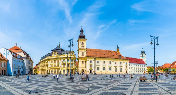 Historisches Zentrum Der Stadt Sibiu Siebenbürgen Rumänien — Stockfoto