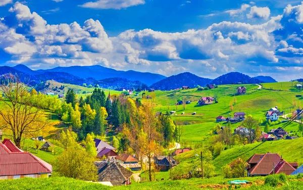 Sirnea Rural Landscape Transylvania Landmark Romania — Stock Photo, Image