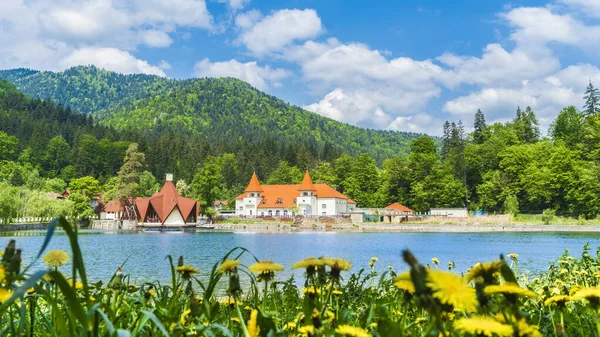 Lago Ciucas Balneario Tusnad Rumanía — Foto de Stock