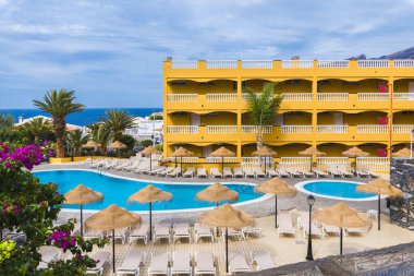 Tenerife 'de su havuzu, Kanarya Adası, İspanya