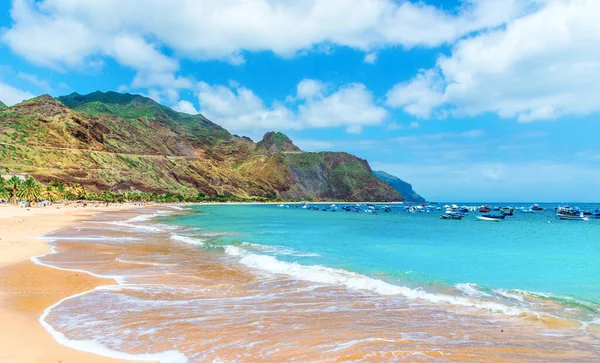 Strand Van Las Teresitas Tenerife Canarische Eilanden Spanje — Stockfoto