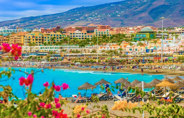 Incroyable Plage Fanabe Tenerife Îles Canaries Espagne — Photo