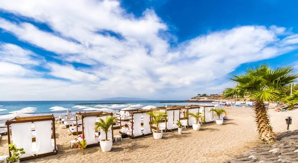 Strand Costa Adeje Teneriffa Kanarische Inseln Spanien — Stockfoto