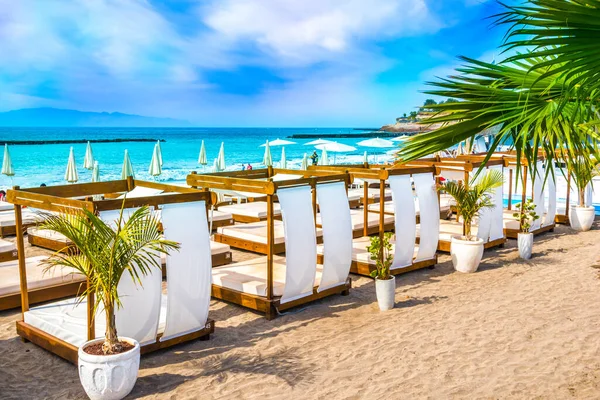 Strand Costa Adeje Teneriffa Kanarische Inseln Spanien — Stockfoto