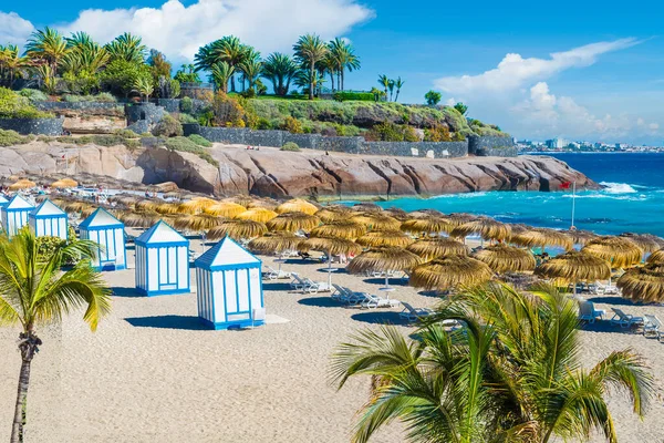 Strand Duque Der Costa Adeje Teneriffa Kanarische Inseln Spanien — Stockfoto