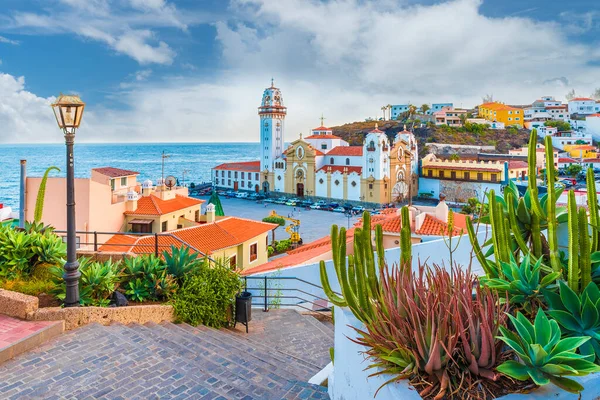 View Candelaria Város Tenerife Kanári Szigetek Spanyolország — Stock Fotó