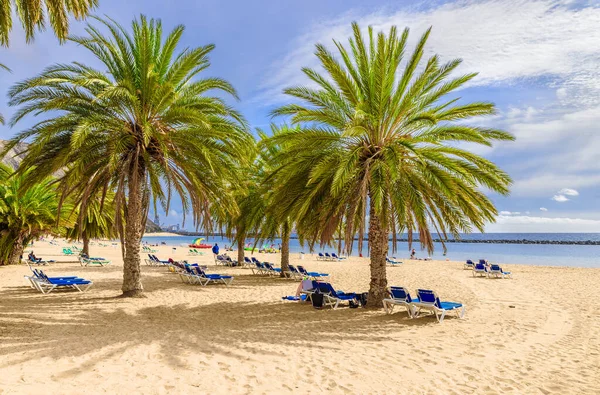 Plaża Las Teresitas Teneryfa Wyspy Kanaryjskie Hiszpania — Zdjęcie stockowe