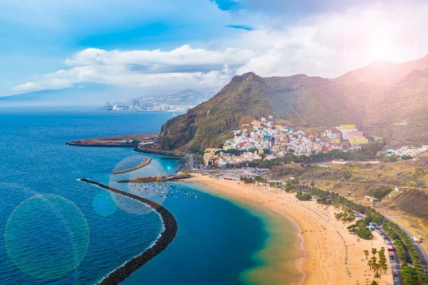 Las Teresitas San Andres Köyü Manzarası Tenerife Kanarya Adaları Spanya — Stok fotoğraf