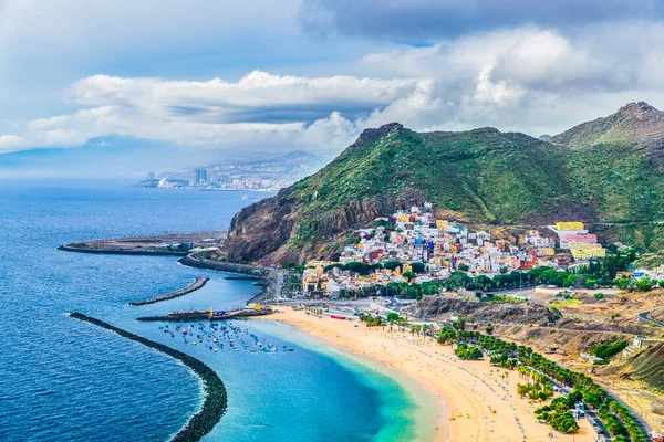 Las Teresitas San Andres Köyü Manzarası Tenerife Kanarya Adaları Spanya — Stok fotoğraf