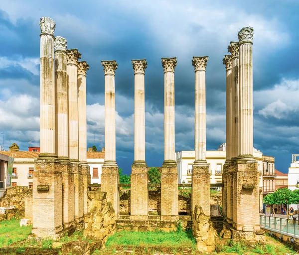 Римські Колони Храму Кордові Іспанія — стокове фото