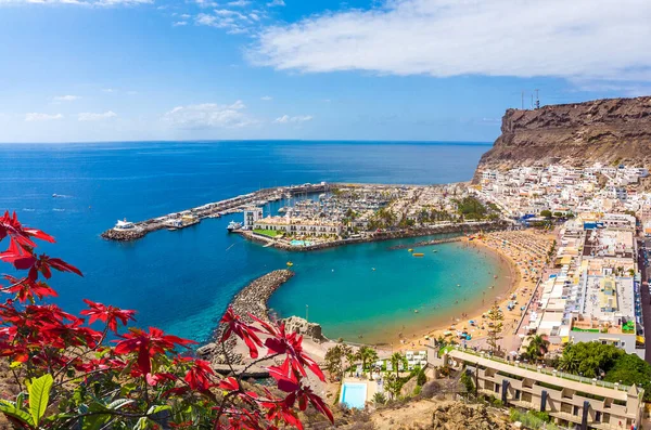 Landschaft Mit Puerto Mogan Insel Gran Canaria Spanien — Stockfoto