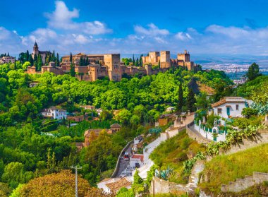 Alhambra Sarayı, Granada, Endülüs, İspanya.