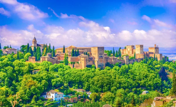 Paleis Alhambra Granada Andalusië Spanje — Stockfoto