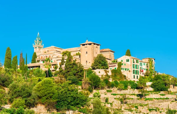 Charterhouse Royal Carthusian Monastery Valldemossa Village Palma Mallorca Spanje — Stockfoto
