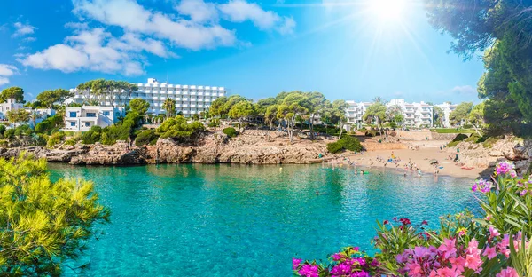 Strand Van Cala Dor Bij Cala Stad Palma Mallorca Eiland — Stockfoto