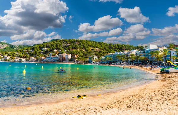 Uitzicht Repic Strand Porte Soller Palma Mallorca Spanje — Stockfoto