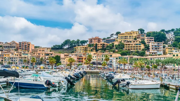 Port Soller Maiorca Espanha Outubro 2017 Porto Porte Soller Palma — Fotografia de Stock